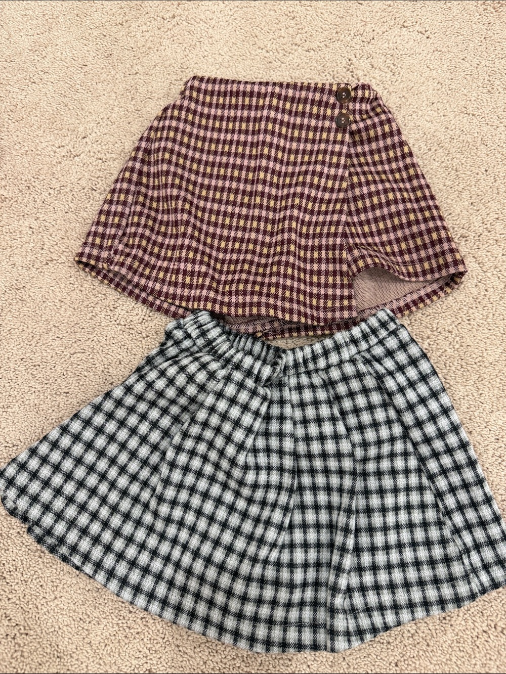 Zara kids Two-Piece  Skorts in pink/beige and Black/grey